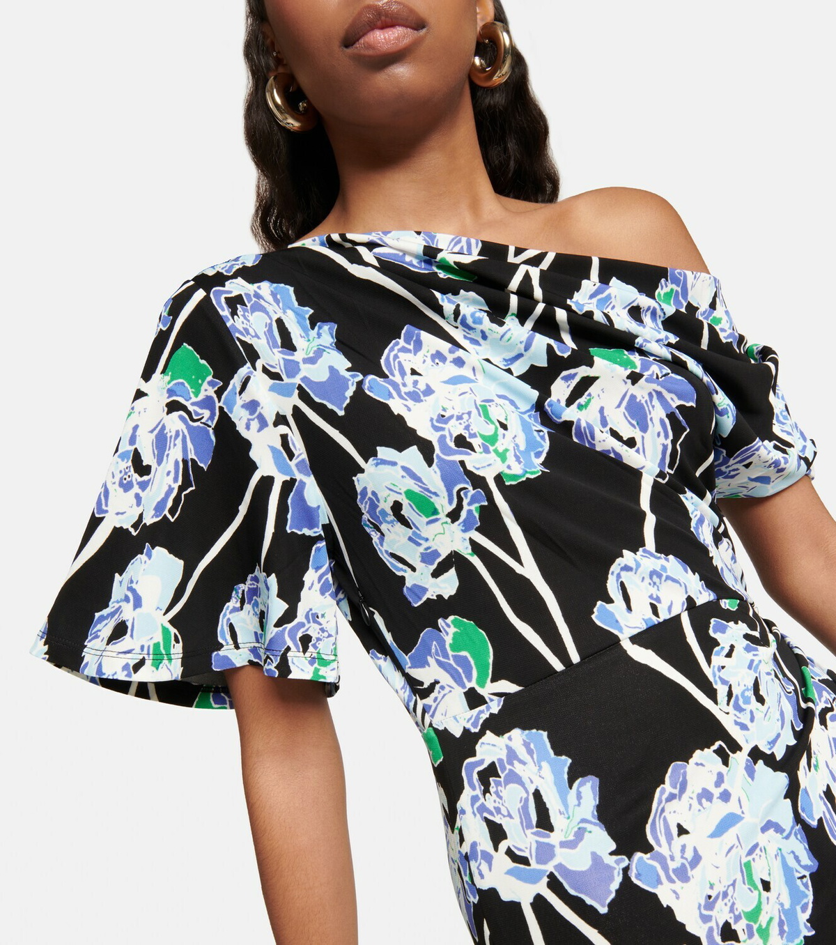 DIANE VON FURSTENBERG ワンピース Wittrock floral 771188 Diane von Furstenberg - Wittrock floral jersey maxi dress