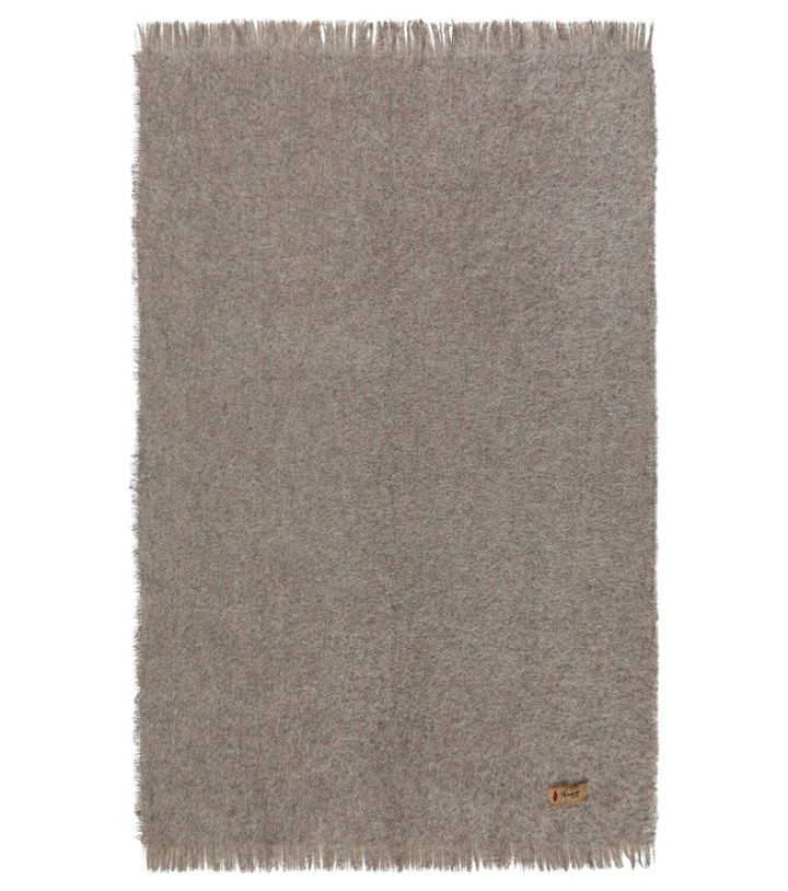 Photo: The House of Lyria Madornale fringed wool-blend blanket
