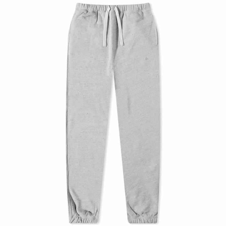 Photo: Nigel Cabourn Men's Embroidered arrow Sweat Pant in Grey Marl