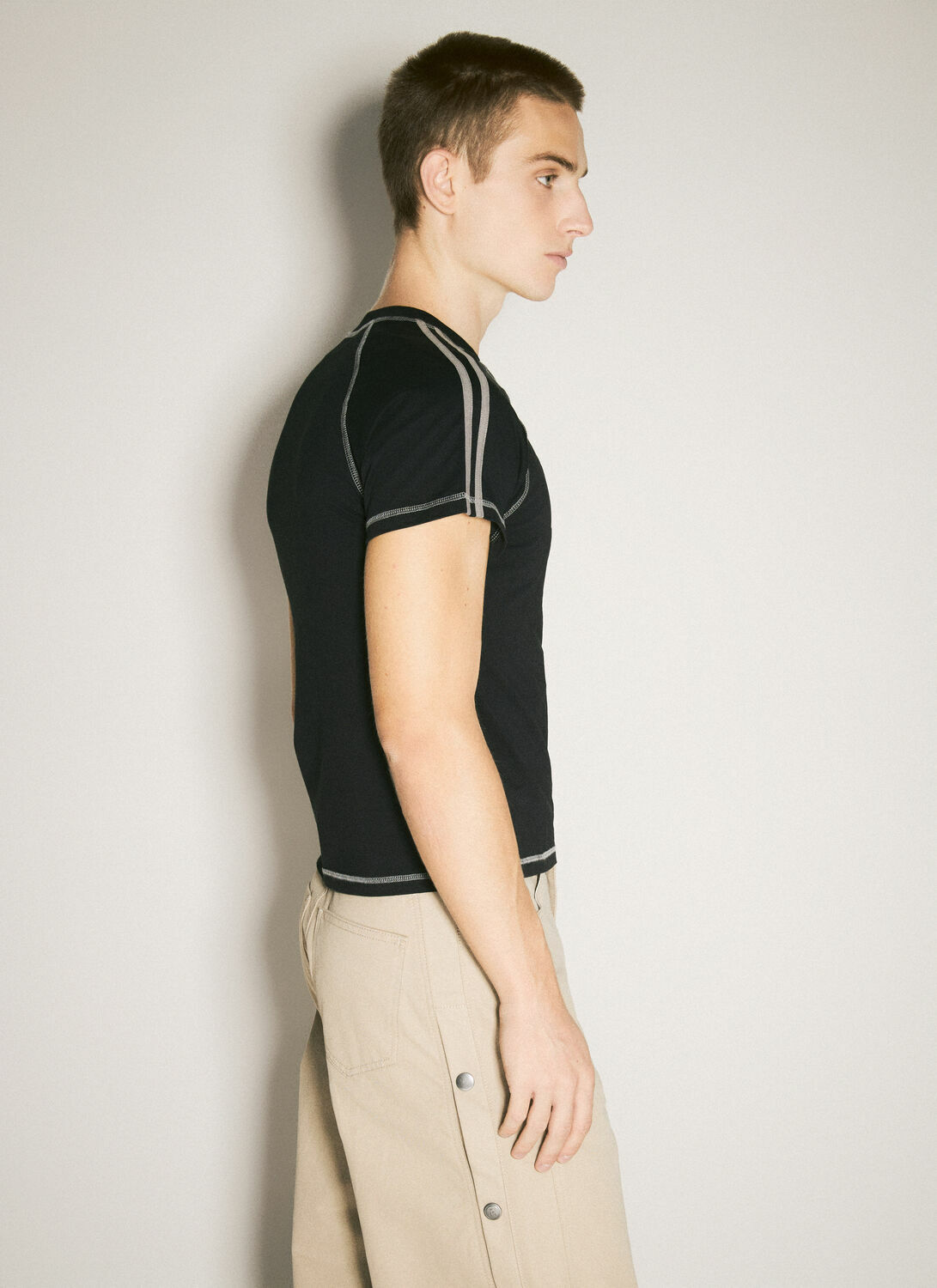 Martine Rose Raglan Shrunken T-Shirt