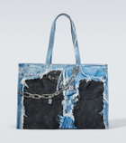Acne Studios Trompe-l’œil printed canvas tote bag