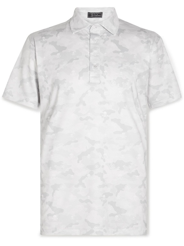 Photo: G/FORE - Icon Camouflage-Print Stretch-Jersey Golf Polo Shirt - White