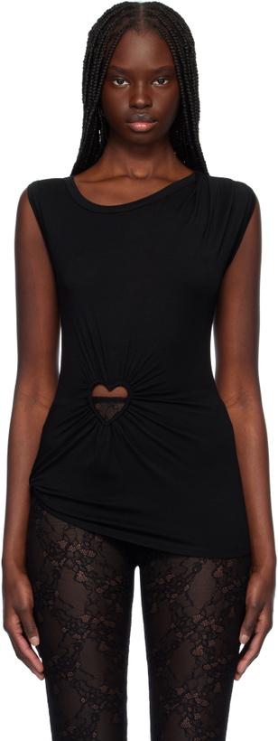 Photo: AMBUSH Black Heart Shape Tank Top