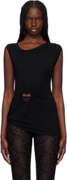 AMBUSH Black Heart Shape Tank Top