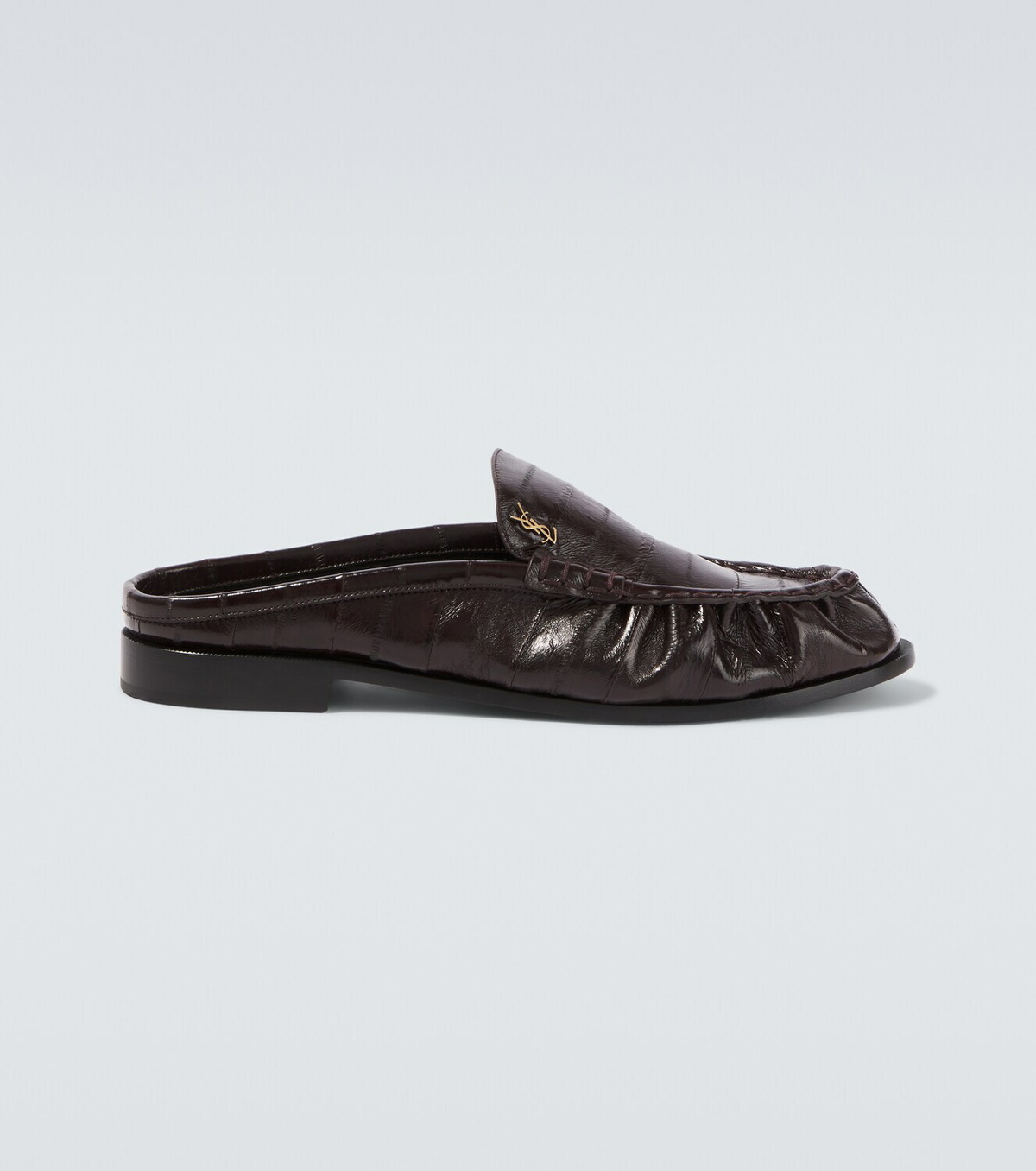 Saint Laurent Le Loafer eel leather mules