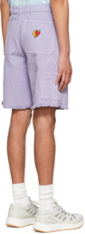 Sky High Farm Workwear Purple Denim Shorts