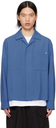 Wooyoungmi Blue Press-Stud Shirt