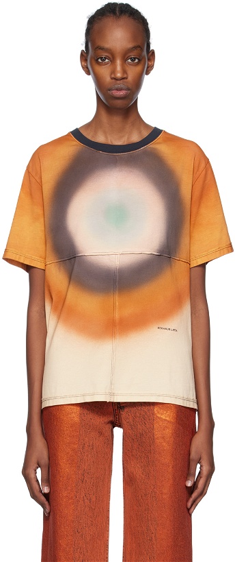 Photo: Eckhaus Latta Orange Lapped T-Shirt