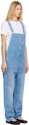 Carhartt Work In Progress Blue Bib Straight Overalls