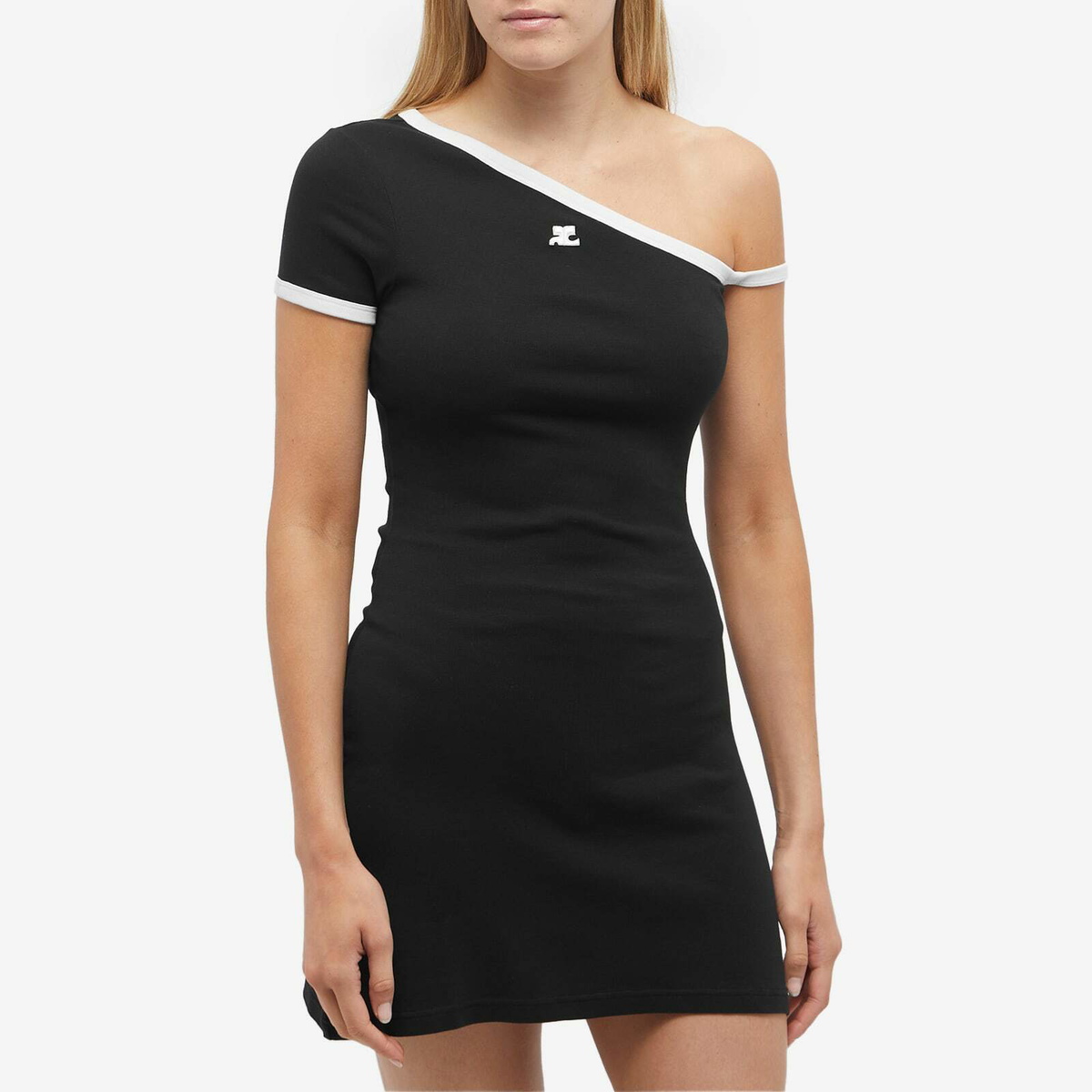 ワンピース COURREGES HOLISTIC CONTRAST DRESS Courreges Holistic Contrast