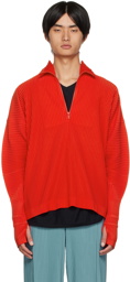 Homme Plissé Issey Miyake Red Monthly Color September Sweater