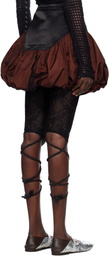 Chopova Lowena Black & Red Backtuck Miniskirt