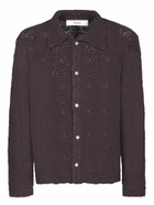 Séfr Myles Knit Brown Knitted Shirt