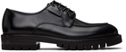 Ferragamo Black Lace Up Derbys