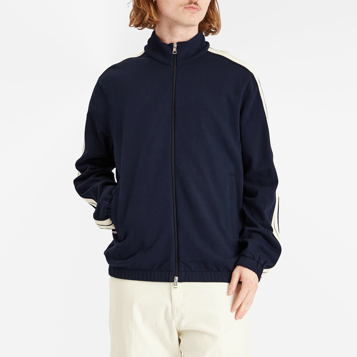 スウェット・トレーナー MONCLER FLEECE (8G00001M5214) Moncler Men's Zip Up Fleece Sweat in Navy Moncler