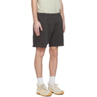 Stone Island Gray 6200014 Malfilé Fleece Old Effect Shorts