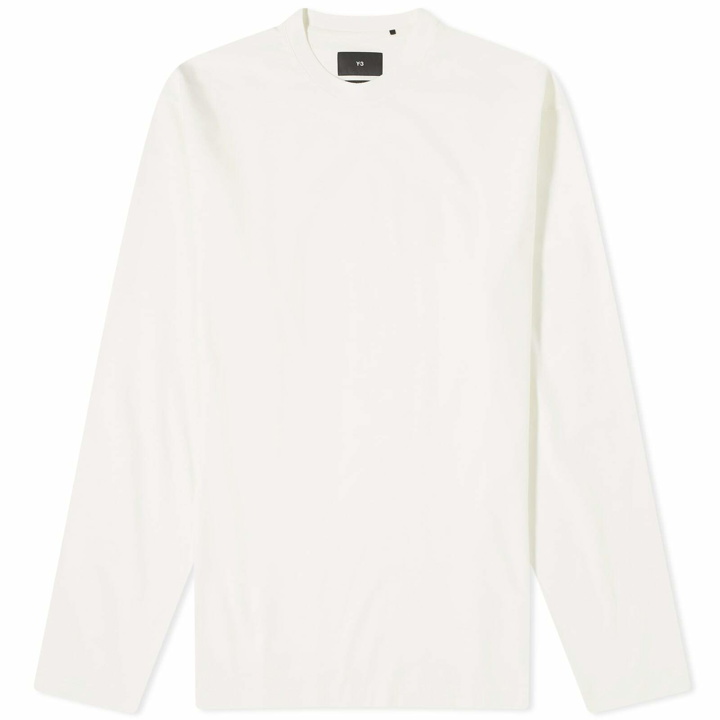 Photo: Y-3 Men's Long Sleeve T-shirt in Off White