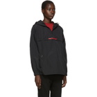 Polythene* Optics Black Half-Zip Windbreaker Jacket