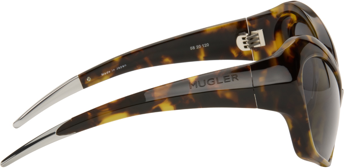 Mugler Brown Cat Eye Sunglasses