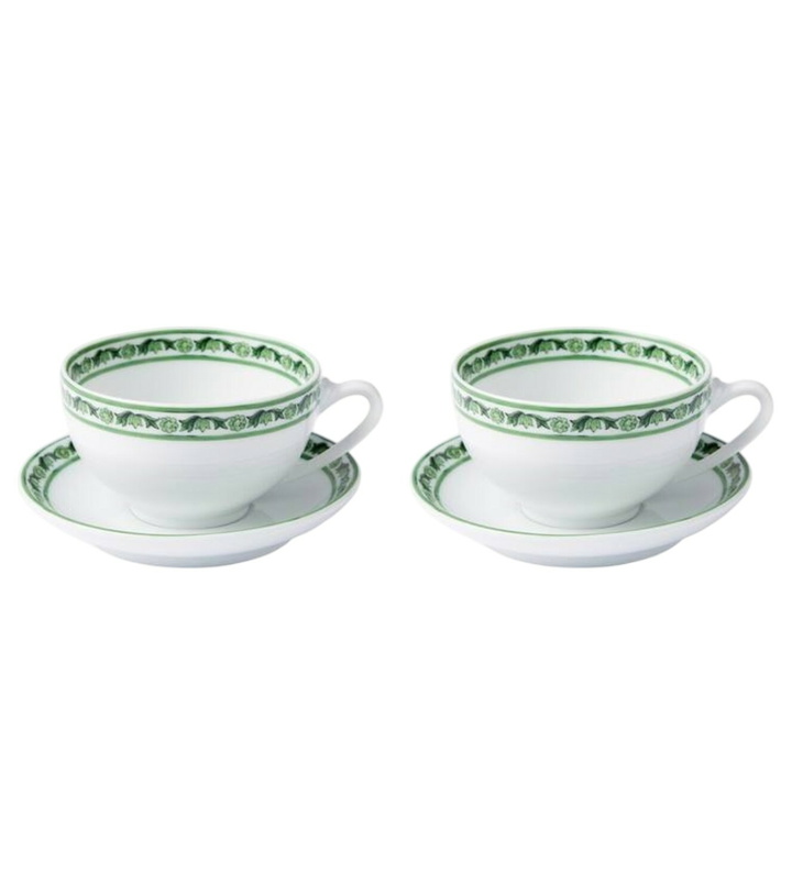 Photo: Dolce&Gabbana Casa Majolica set of 2 teacups and saucers
