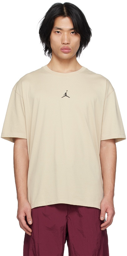 Photo: Nike Jordan Beige Dri-FIT T-Shirt