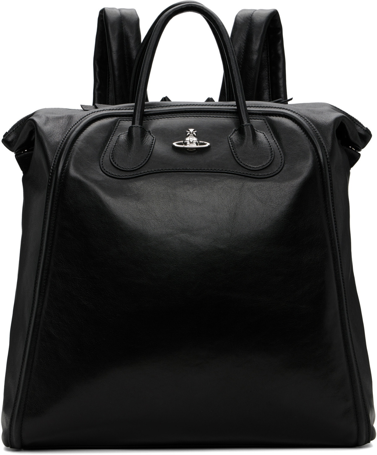 Vivienne Westwood Black Bobby Large Backpack