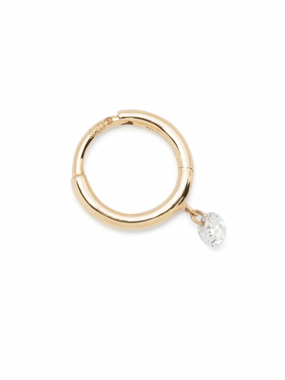 Persée 18K Yellow Gold Drop Hoop Earring
