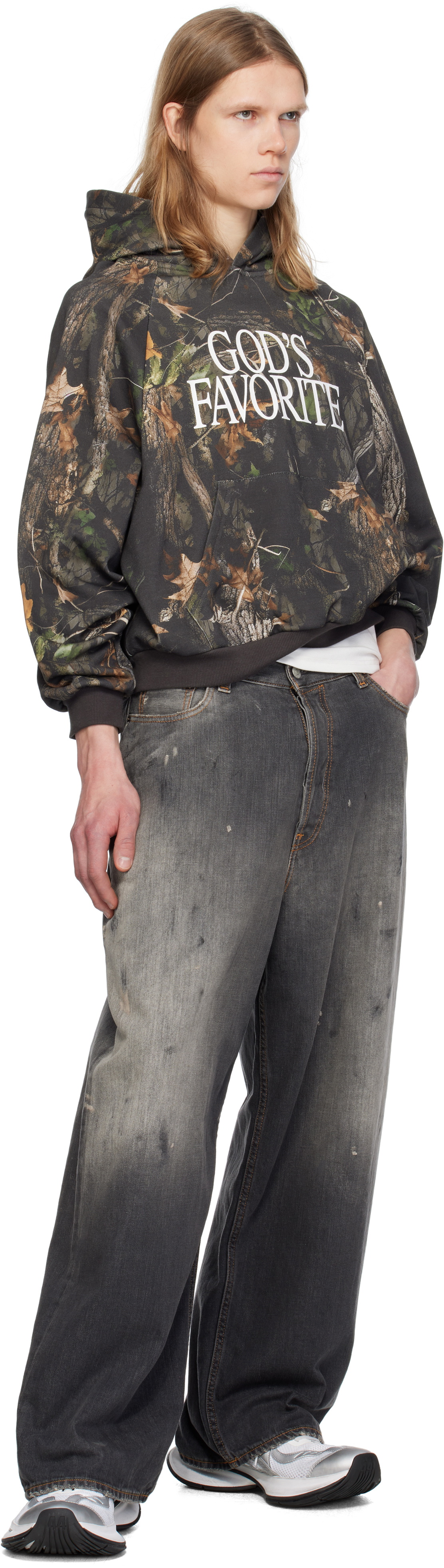 Praying Brown 'God's Favorite' Camo Hoodie