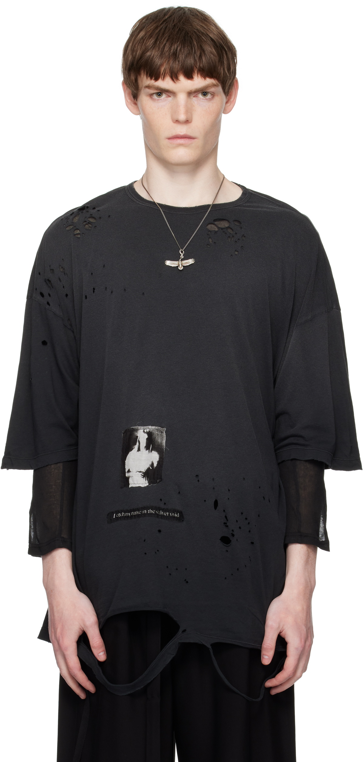 Ann Demeulemeester Black Greg Long Sleeve T-Shirt Ann