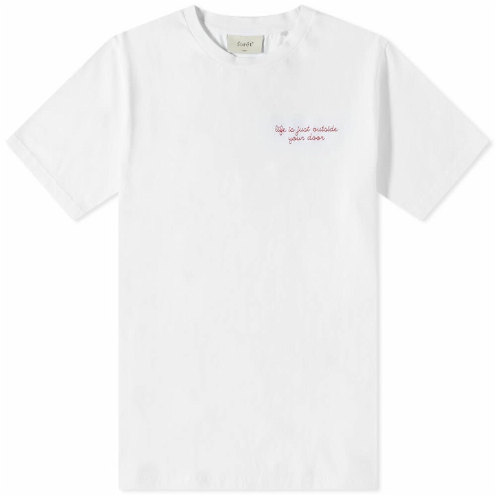 Photo: Foret Men's Wave T-Shirt in White
