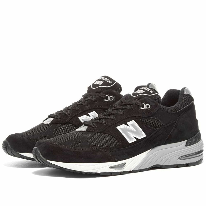 Photo: New Balance Men's M991EKS - Made in England Sneakers in Black/Silver