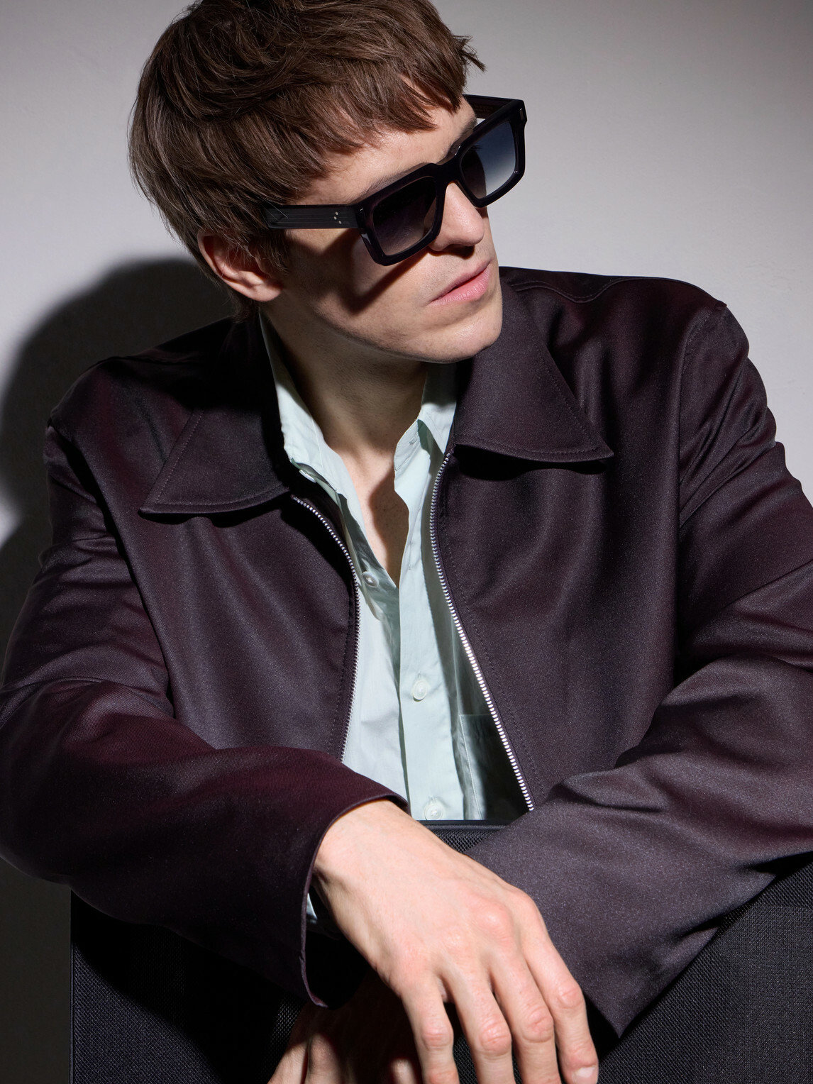 Cutler and Gross - 9386 Square-Frame Acetate Sunglasses