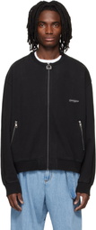 WOOYOUNGMI Black Zip-Up Sweatshirt