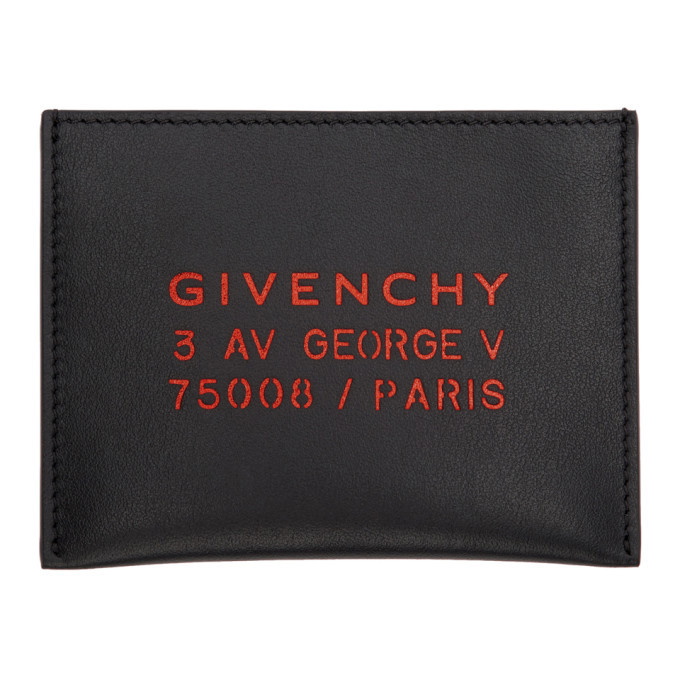 Photo: Givenchy Black Address Card Holder