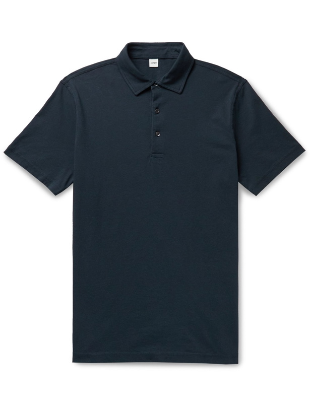 Photo: ASPESI - Cotton-Jersey Polo Shirt - Blue
