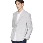 Thom Browne Grey Seersucker Sports Jacket