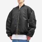 VETEMENTS Men's Double Zip Bomber Jacket in Black