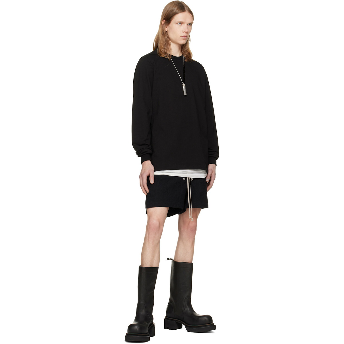 Rick Owens Black Tower Bela Boxers Shorts