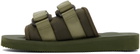 Suicoke Khaki MOTO-cab Sandals