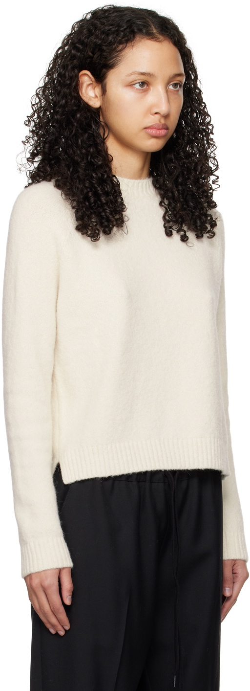 BOSS Off-White Rib Sweater