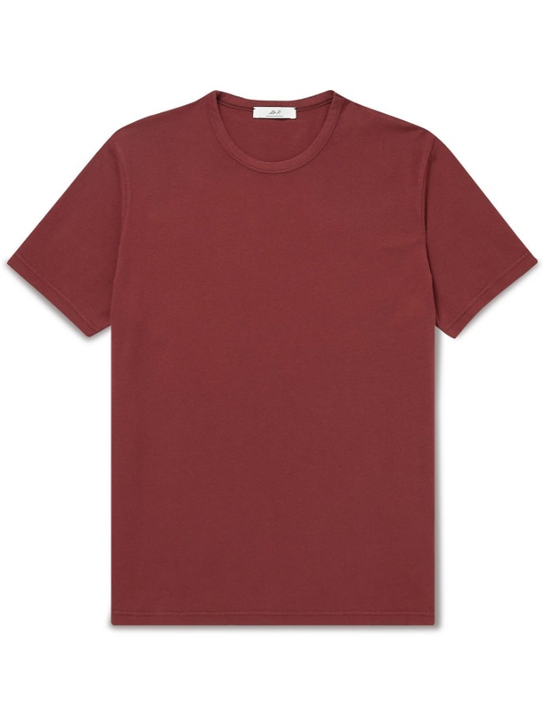 Photo: Mr P. - Garment-Dyed Organic Cotton-Jersey T-Shirt - Red