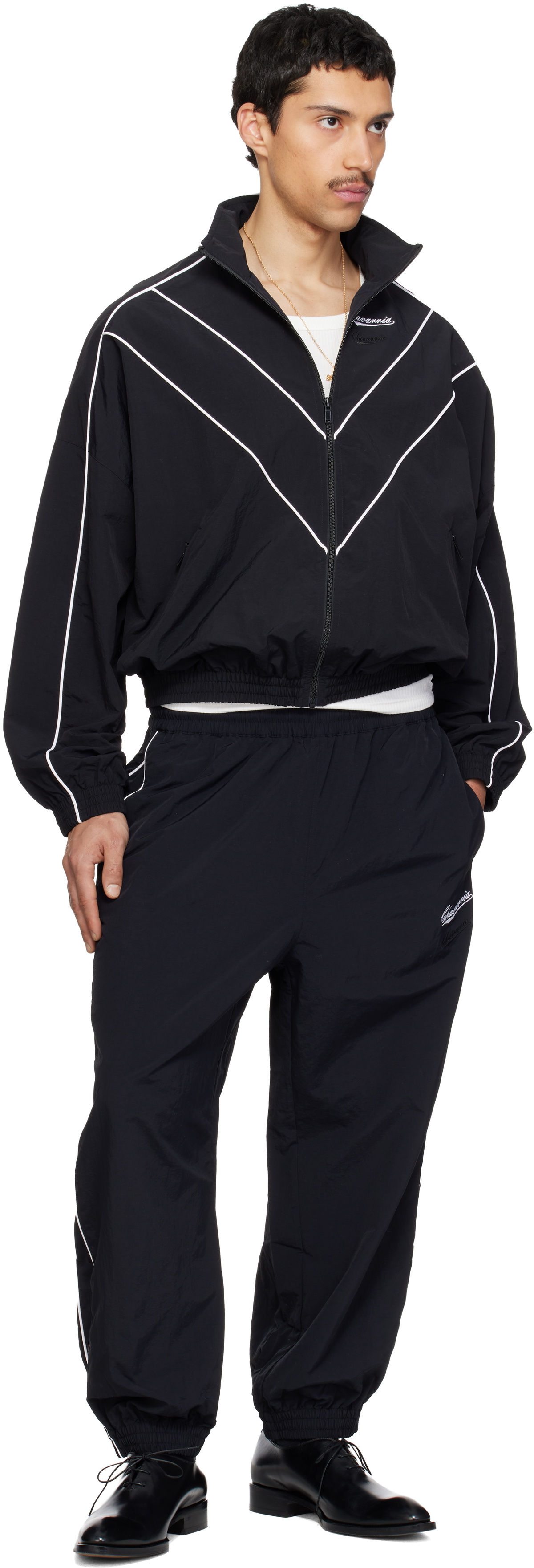 WILLY CHAVARRIA Black Bad Boy Track Jacket