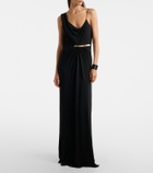 Tom Ford Draped gathered crêpe jersey gown