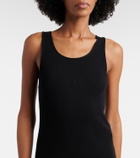 Saint Laurent Cassandre cotton jersey minidress