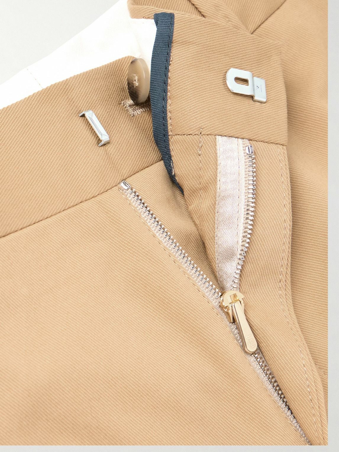 Paul Smith - Straight-Leg Cotton-Blend Twill Trousers - Brown