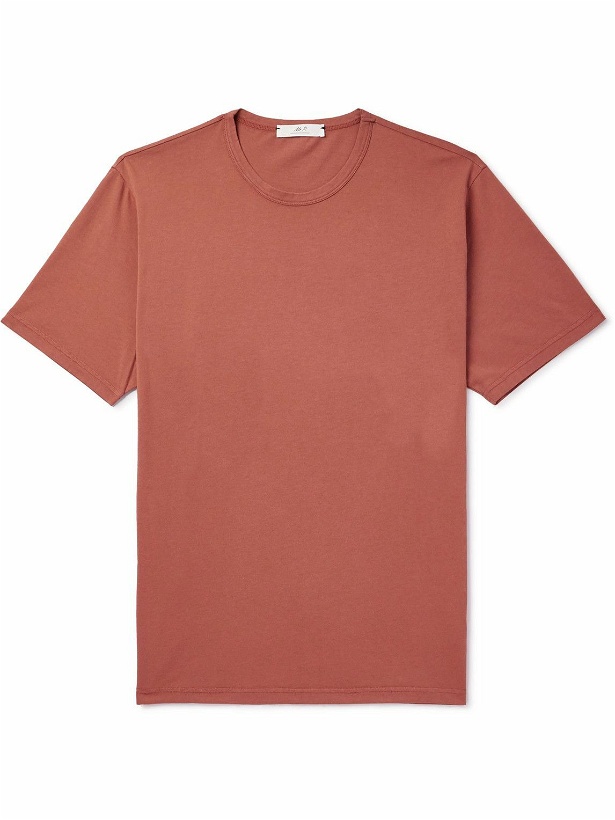 Photo: Mr P. - Garment-Dyed Organic Cotton-Jersey T-Shirt - Red