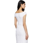 SHUSHU/TONG White Cut-Out U-Neck Crop Top