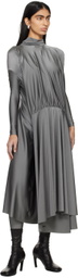Marie Adam-Leenaerdt Gray Table Cover Maxi Dress