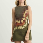 ALÉMAIS Women's Marilyn Denim Mini Dress in Khaki