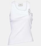 Coperni Washing Clip cotton jersey tank top